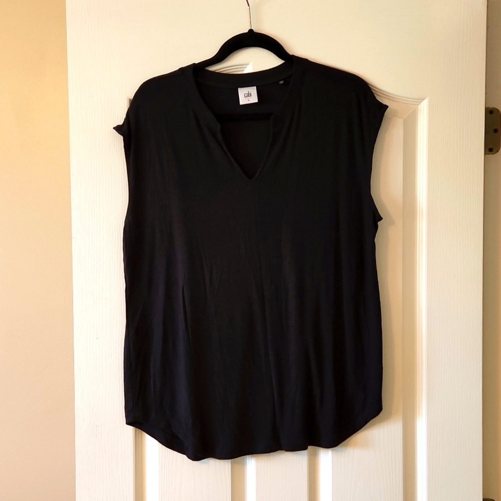 CAbi sleeveless rayon & spandex top - Size Large